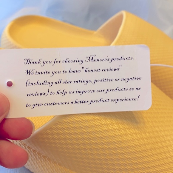 MENORE. THICK SOLE YELLOW SLIDES-CUTE-COMFORTABLE - Picture 8 of 9